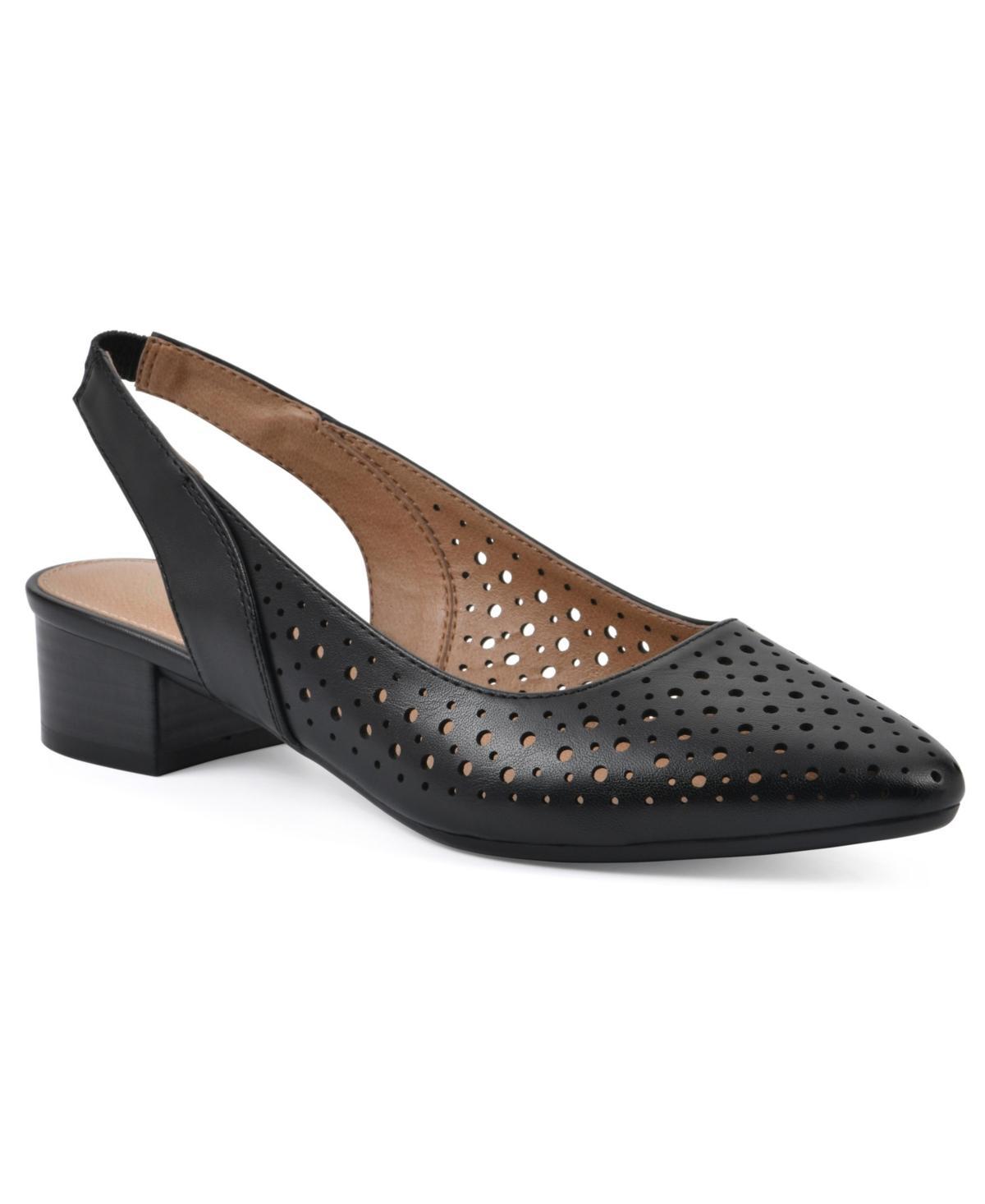 White Mountain Womens Boronic Block Heel Slingbacks Product Image