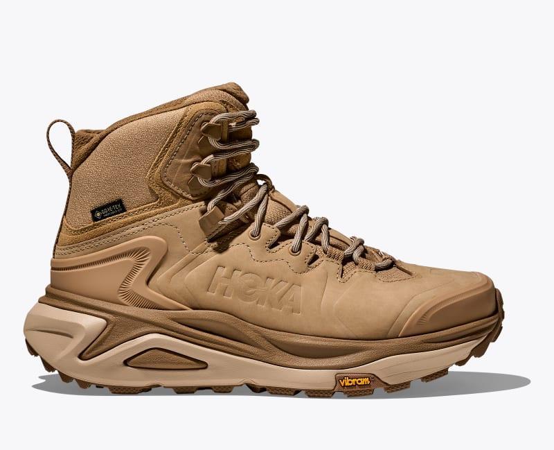 HOKA Men's Kaha 3 GTX Shoes in Raw Linen/Oat Milk, Size 9 Product Image