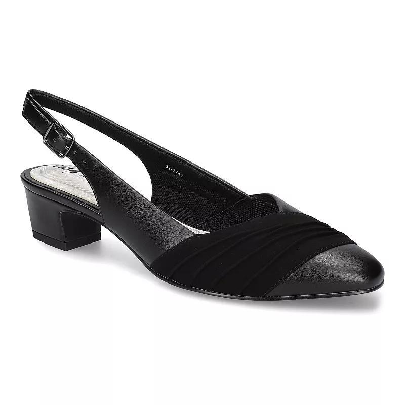 Bates by Easy Street Women's Slingback Pumps, Size: 9, Silver Product Image