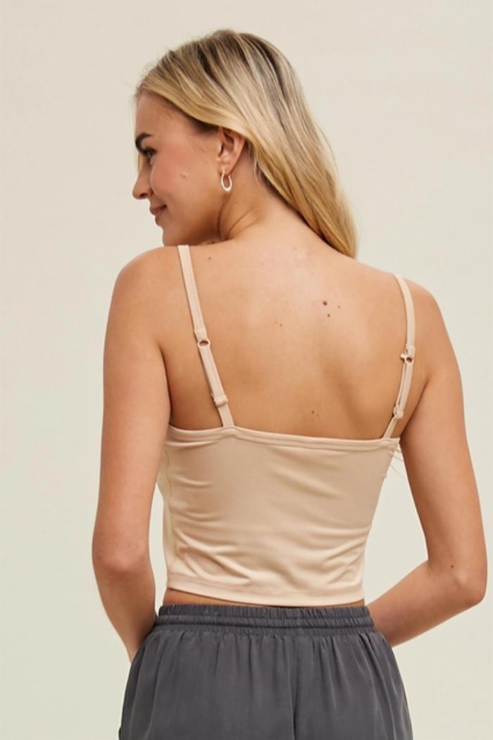 Athletic Bra with Adjustable Racerback Detail Product Image