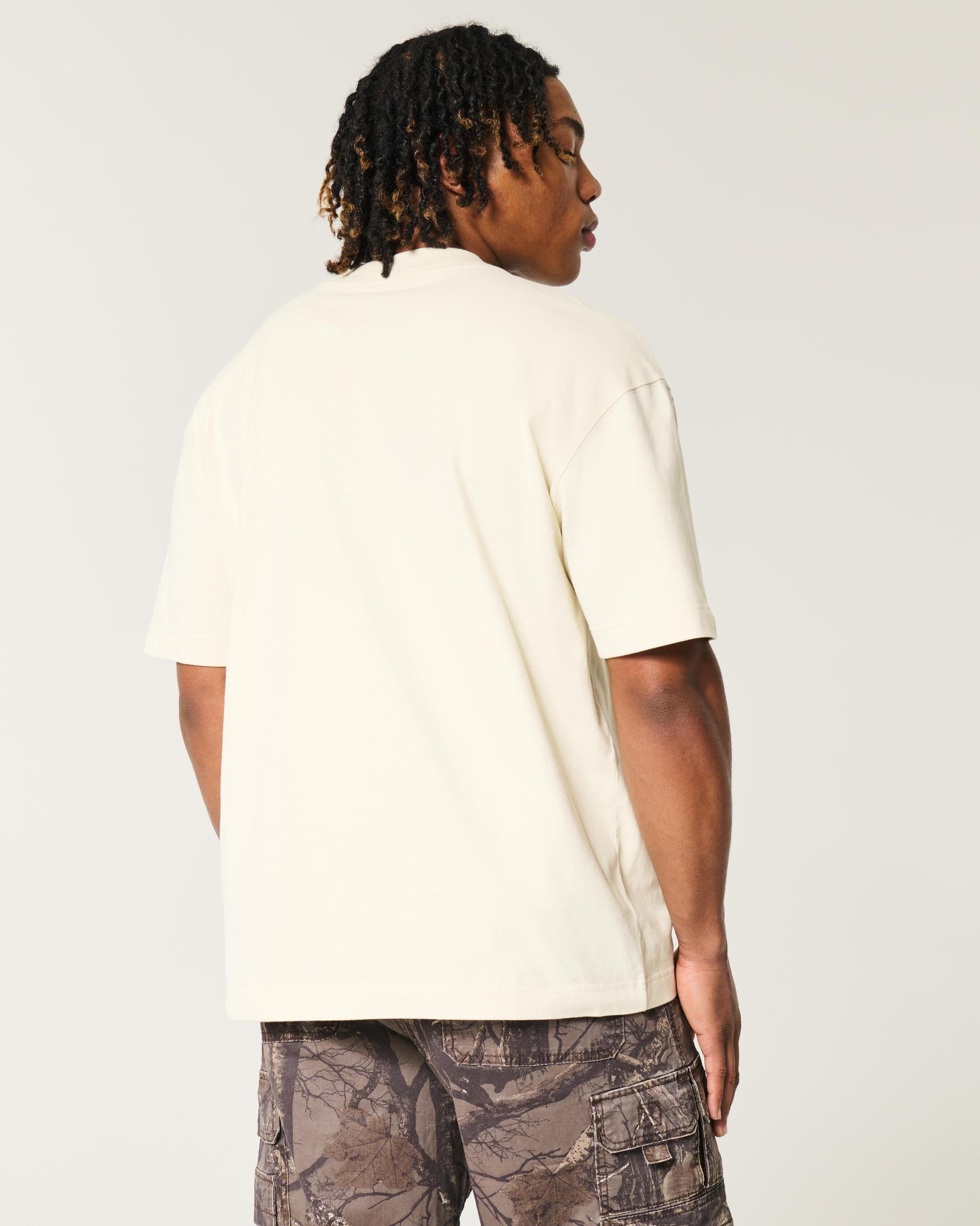Boxy Heavyweight Washed Crew T-Shirt Product Image