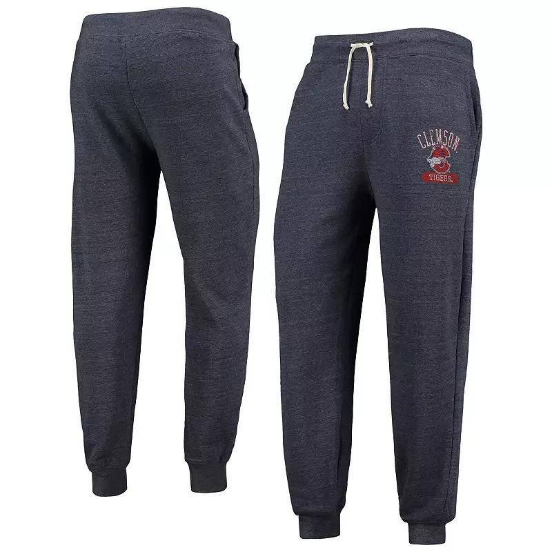 Men's Alternative Apparel Heathered Navy Clemson Tigers Dodgeball Tri-Blend Pants, Size: 2XL, Blue Product Image