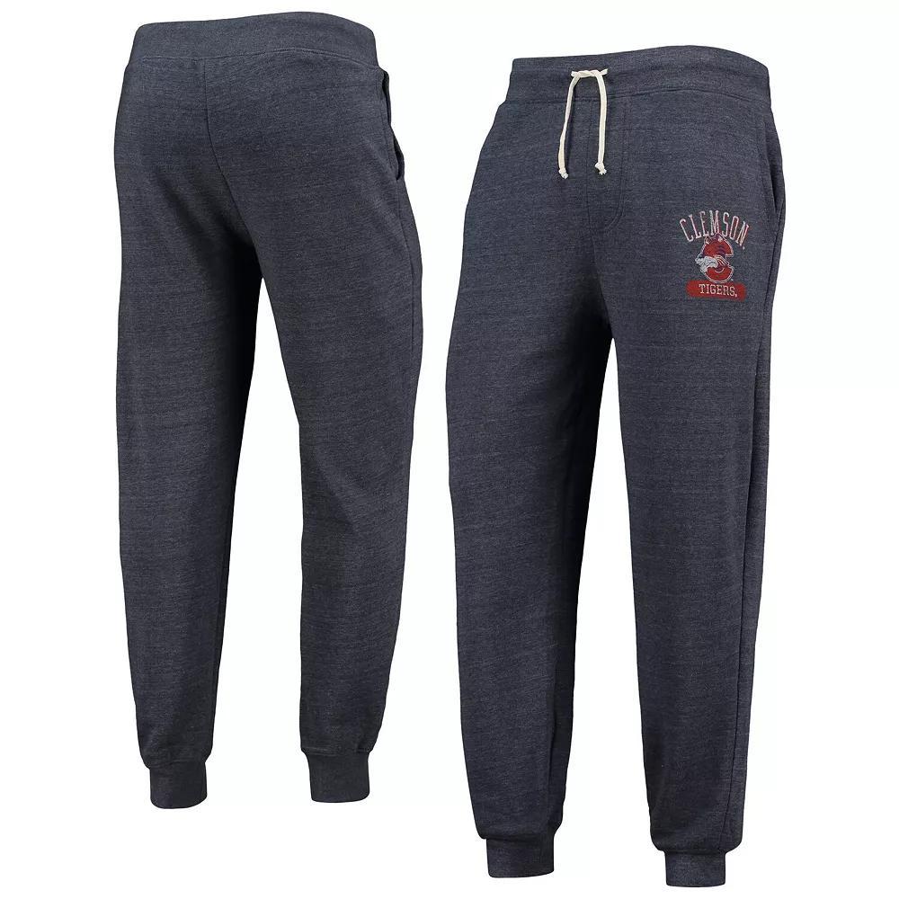 Men's Alternative Apparel Heathered Navy Clemson Tigers Dodgeball Tri-Blend Pants, Size: 2XL, Blue Product Image