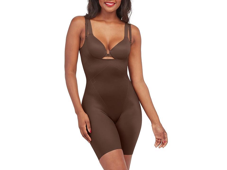 Spanx Thinstincts 2.0 Open Bust Mid Thigh Bodysuit Product Image