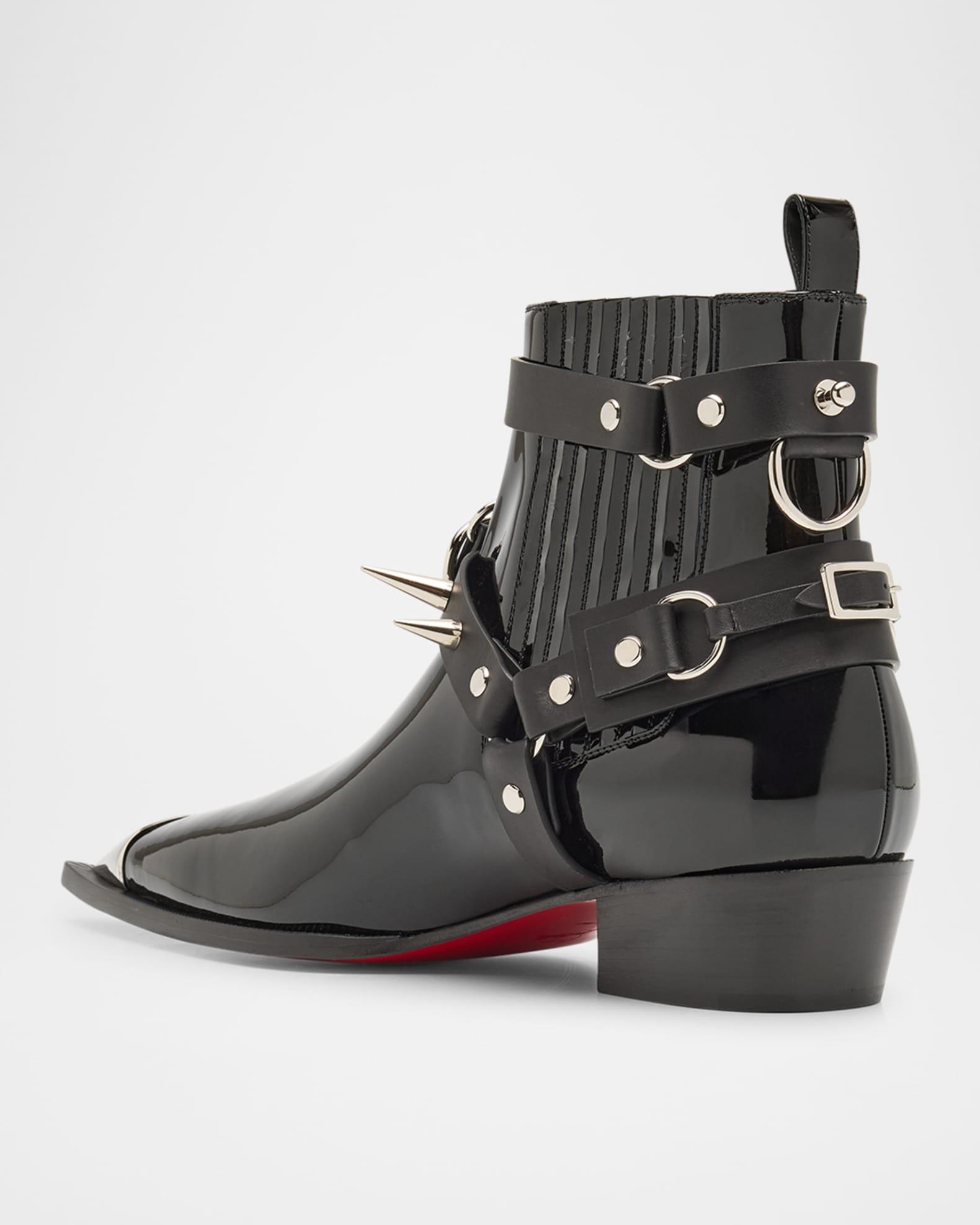 Men's Chesteviss Patent Leather Chelsea Boots Product Image
