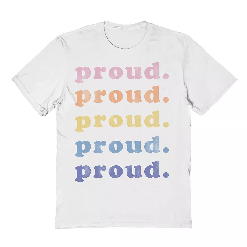 Men's Grayson Threads The Label Proud Pride Graphic Tee, Size: Medium, White Product Image