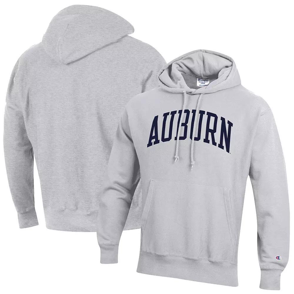 Men's Champion Heathered Gray Arizona Wildcats Team Arch Reverse Weave Pullover Hoodie, Size: 2XL, Grey Product Image