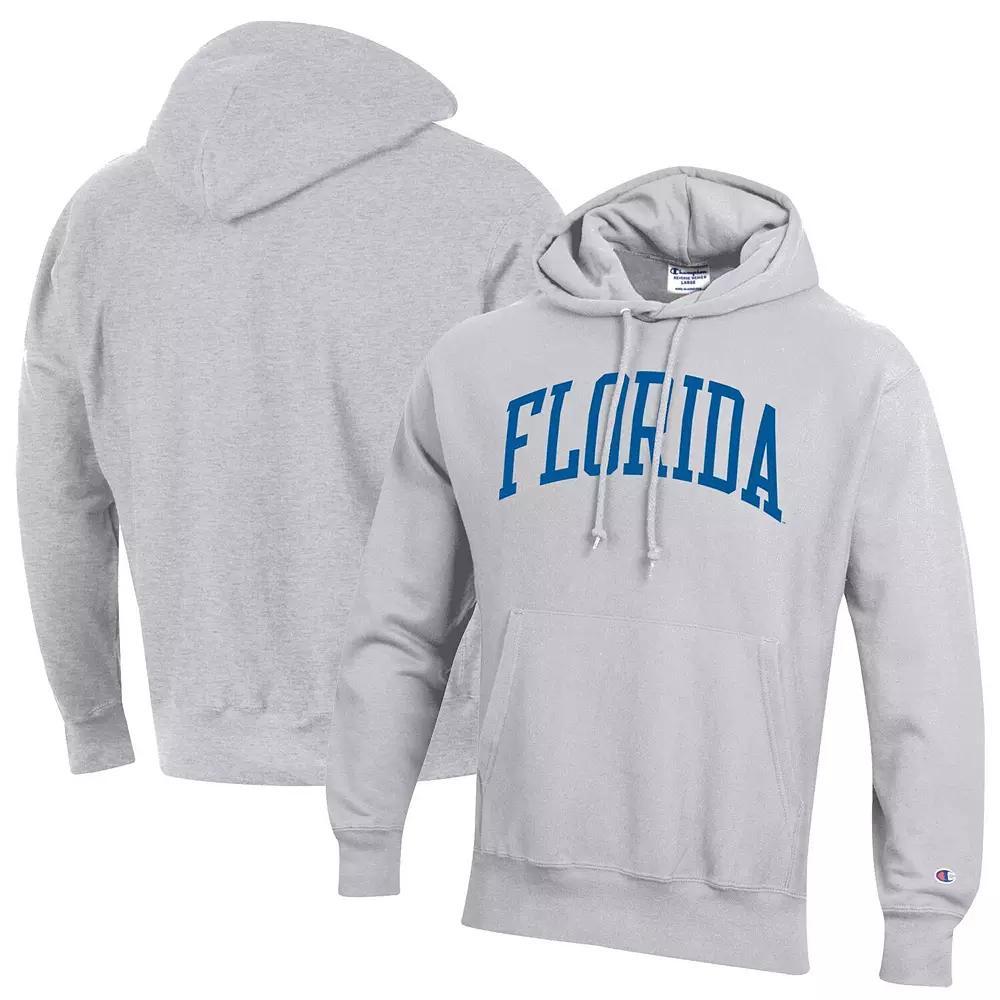 Men's Champion Heathered Gray Florida Gators Big & Tall Reverse Weave Fleece Pullover Hoodie Sweatshirt, Size: 3XB, Grey Product Image