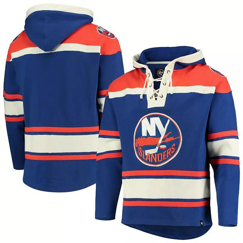 Mens 47 Royal New York Islanders Superior Lacer Pullover Hoodie Product Image