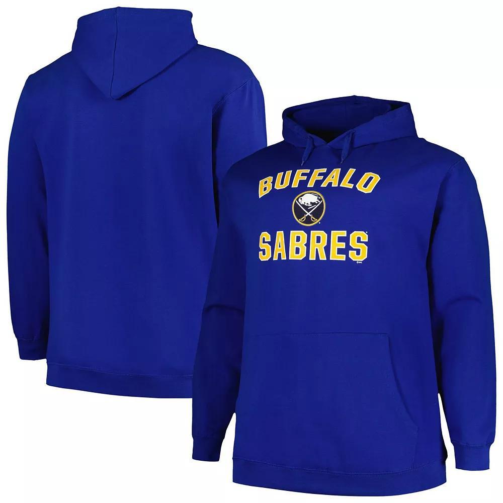 Men's Profile Royal Buffalo Sabres Big & Tall Arch Over Logo Pullover Hoodie, Size: 2XB, Blue Product Image