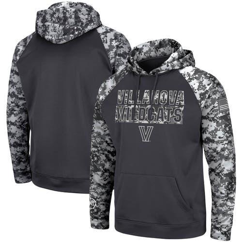 Mens Colosseum Charcoal Providence Friars OHT Military Appreciation Digital Camo Pullover Hoodie Product Image