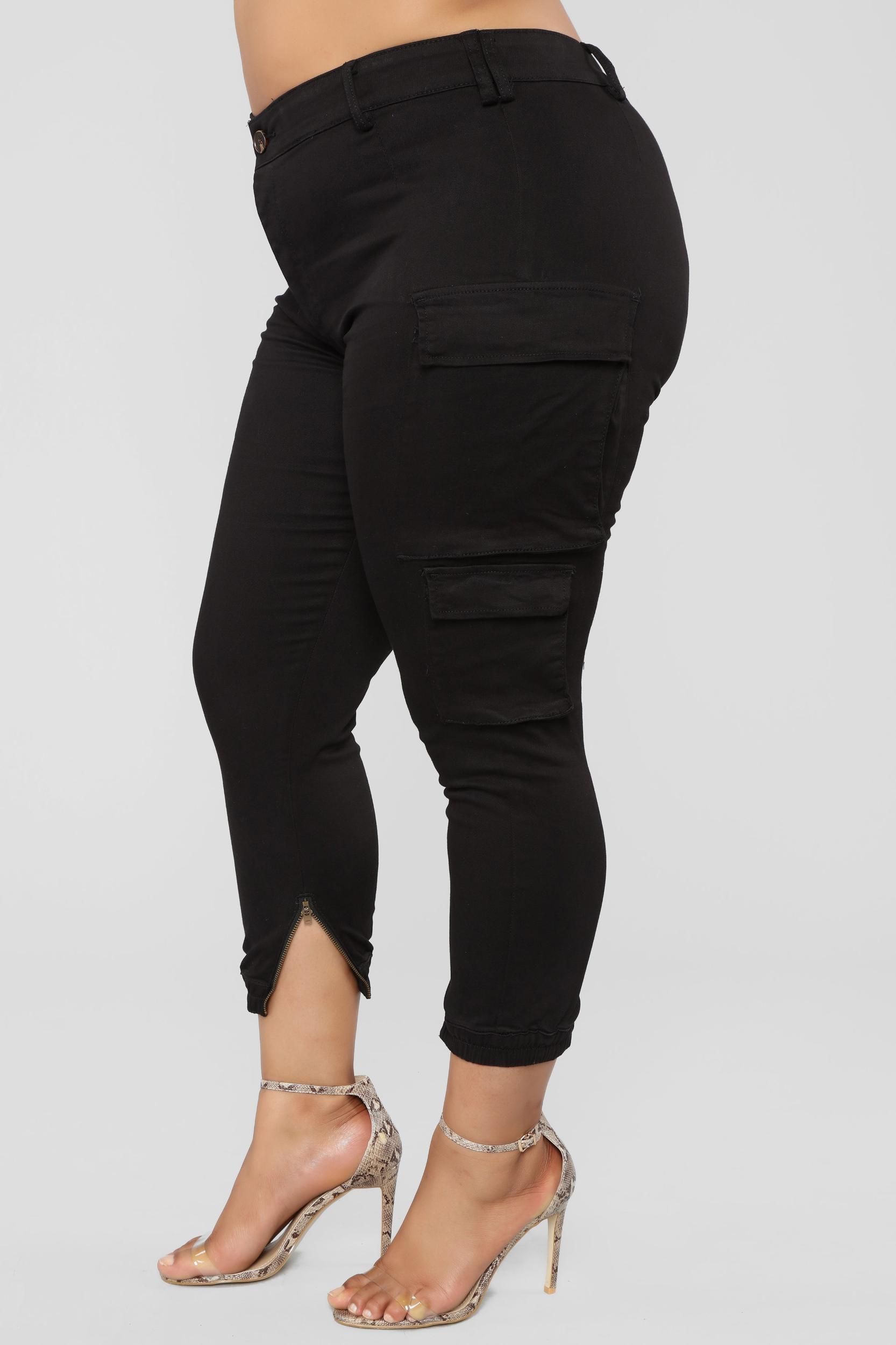 Kalley Cargo Pants - Black Product Image