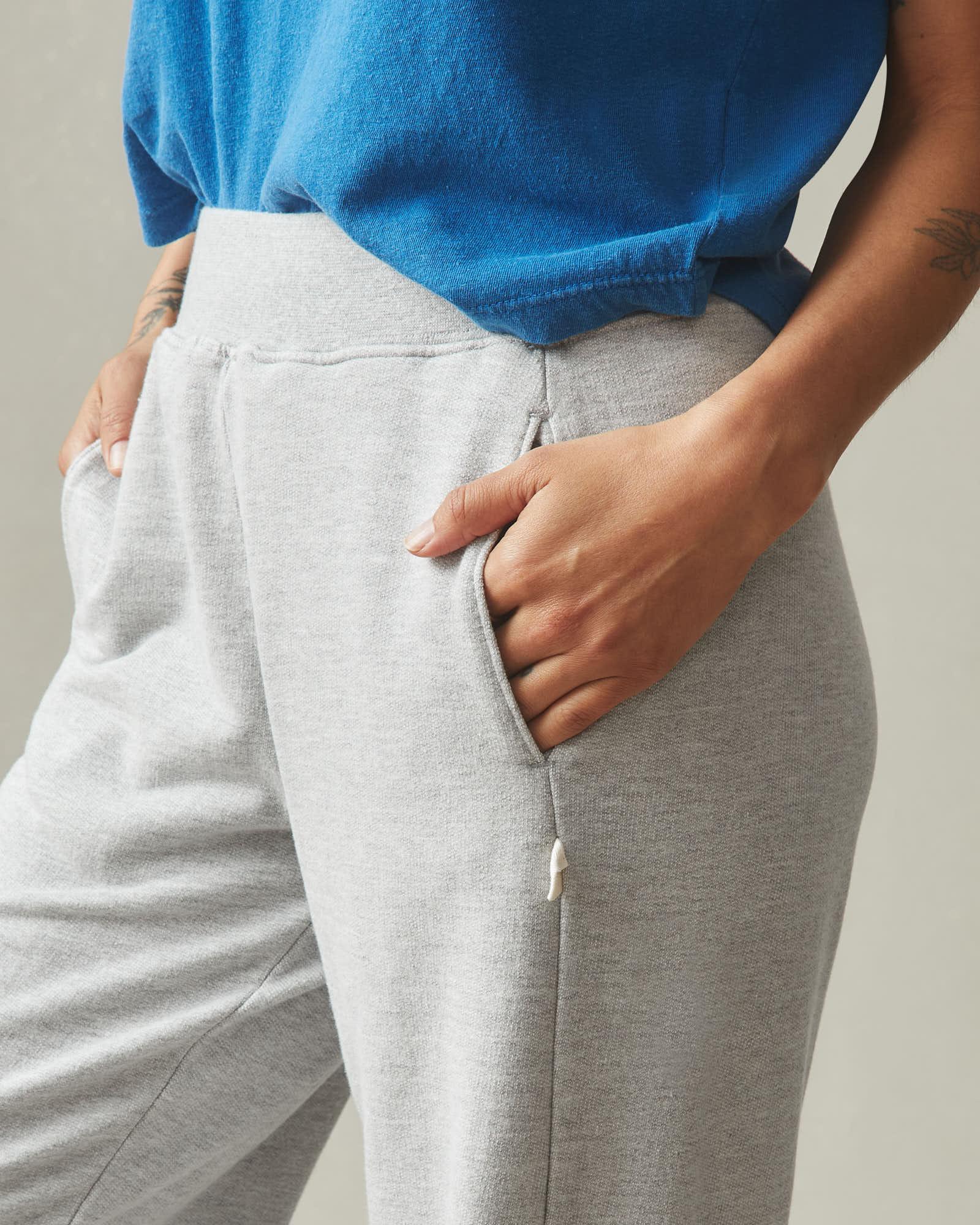 Women's French Terry Straight Sweatpant - Ash Heather Female Product Image