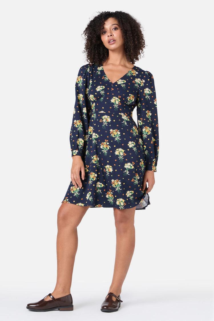 Lucia Floral Sleeved Dress Product Image