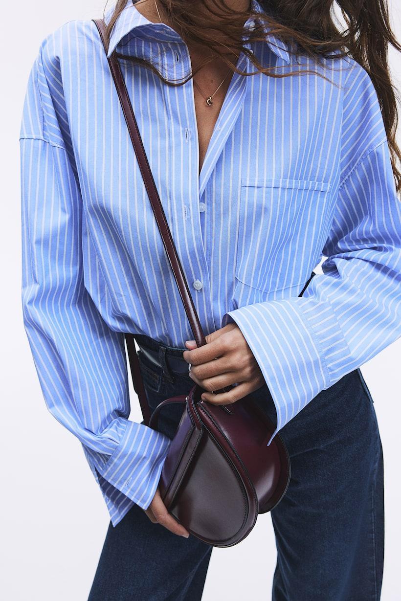 Loose-fit cotton shirt Product Image