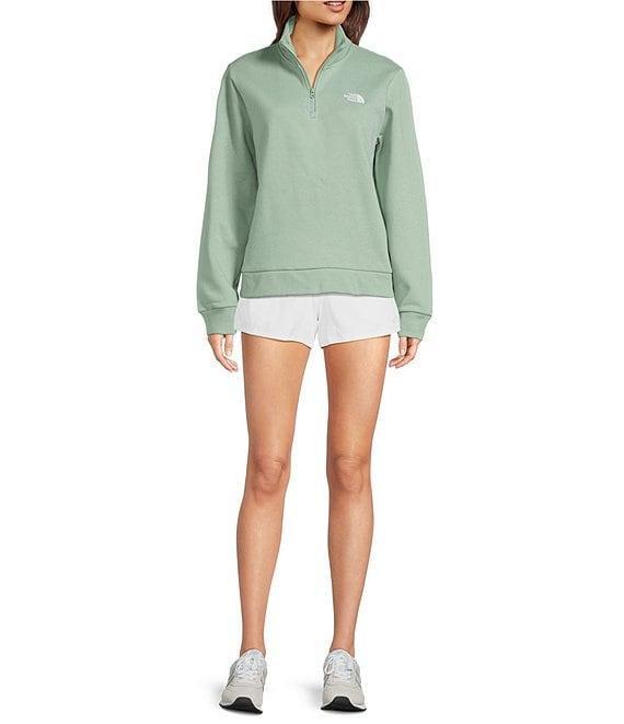 The North Face Evolution Embroidered Logo Mock Neck Quarter Zip Pullover Product Image