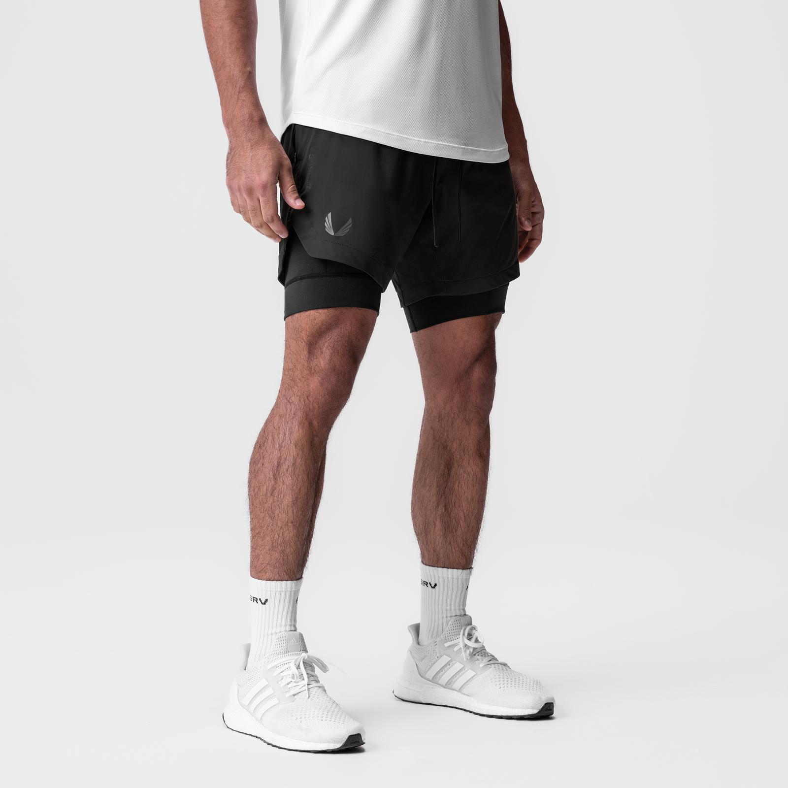 0866. Tetra-Lite® 7" Liner Short - Black "RP"/Black Product Image