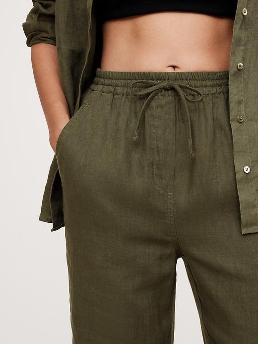 Linen Pull-On Ankle Pant Product Image