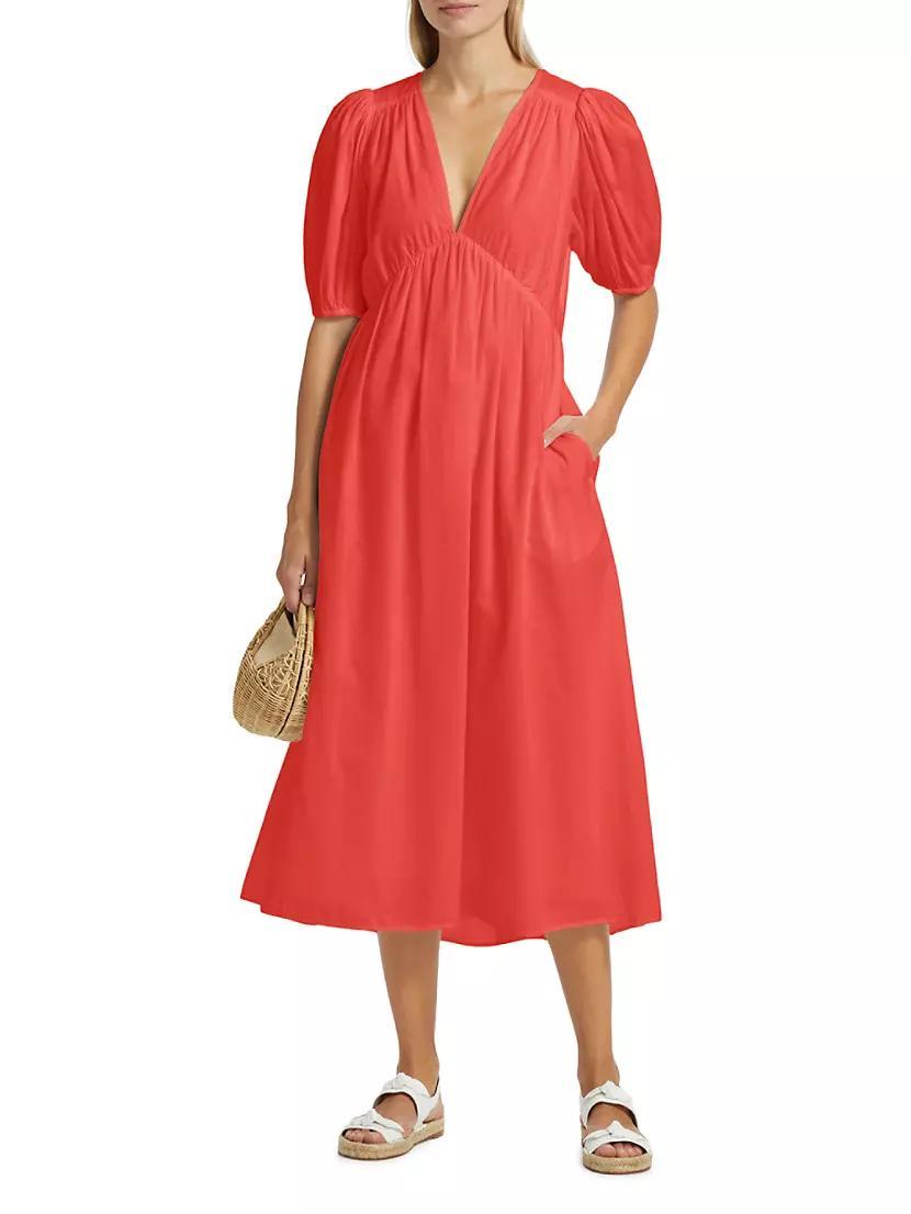 Blake Cotton Gauze Midi-Dress Product Image