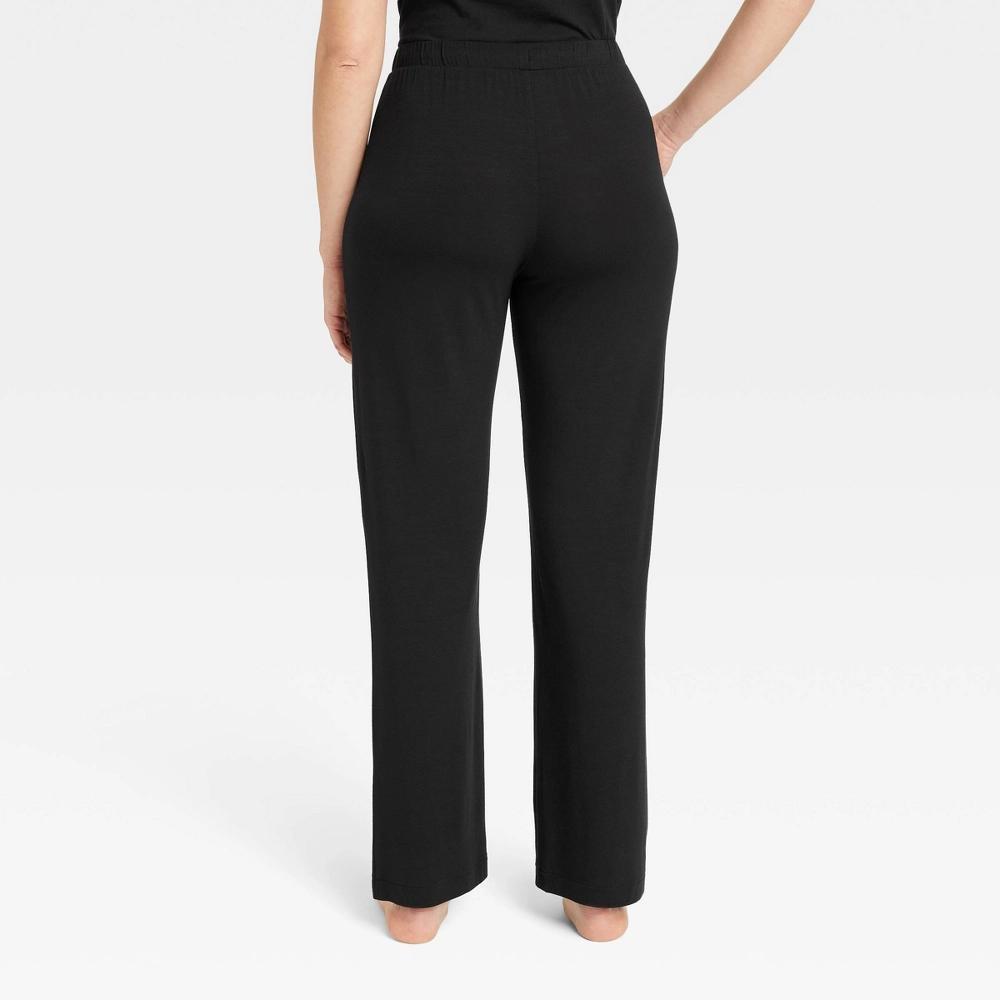 Women's Cloud Knit Pajama Pants - Auden™ Black S: Modal-Spandex, Midweight, Side Pocket, Elastic Waistband Product Image