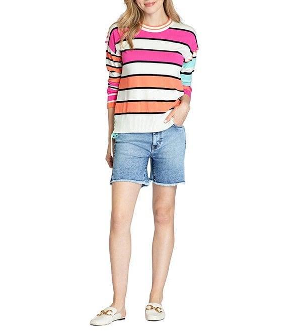 APNY Stripe Crew Neck Long Sleeve Pullover Product Image