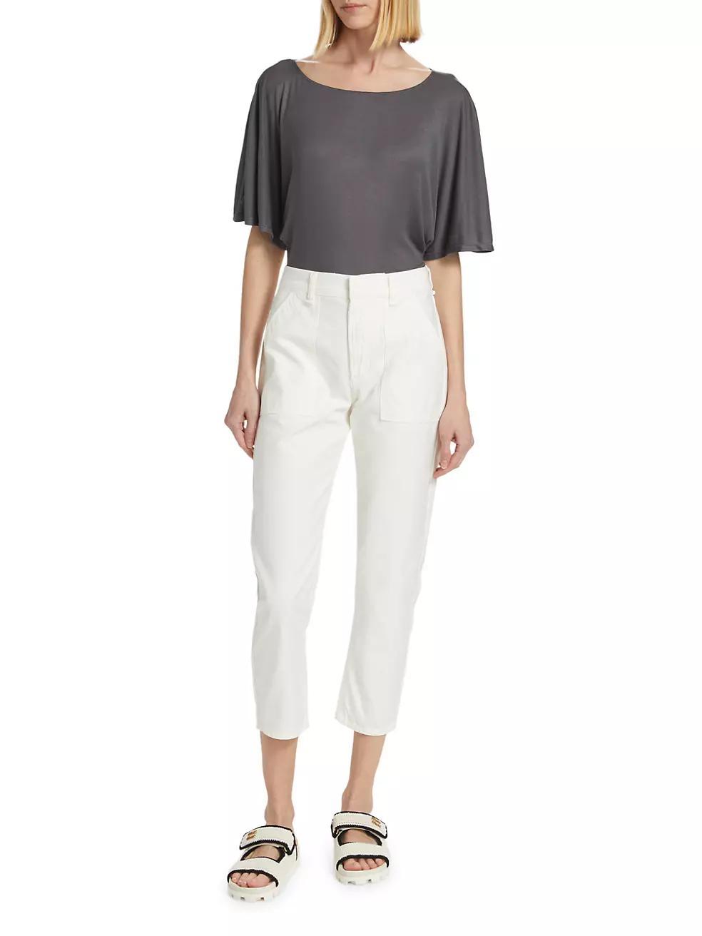 Leah Cotton Sateen Cargo Pants Product Image