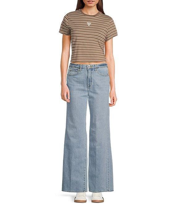 Guess Mid Rise Wide Leg Jeans Product Image