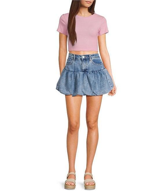 Signature 8 Denim Bubble Skirt Product Image