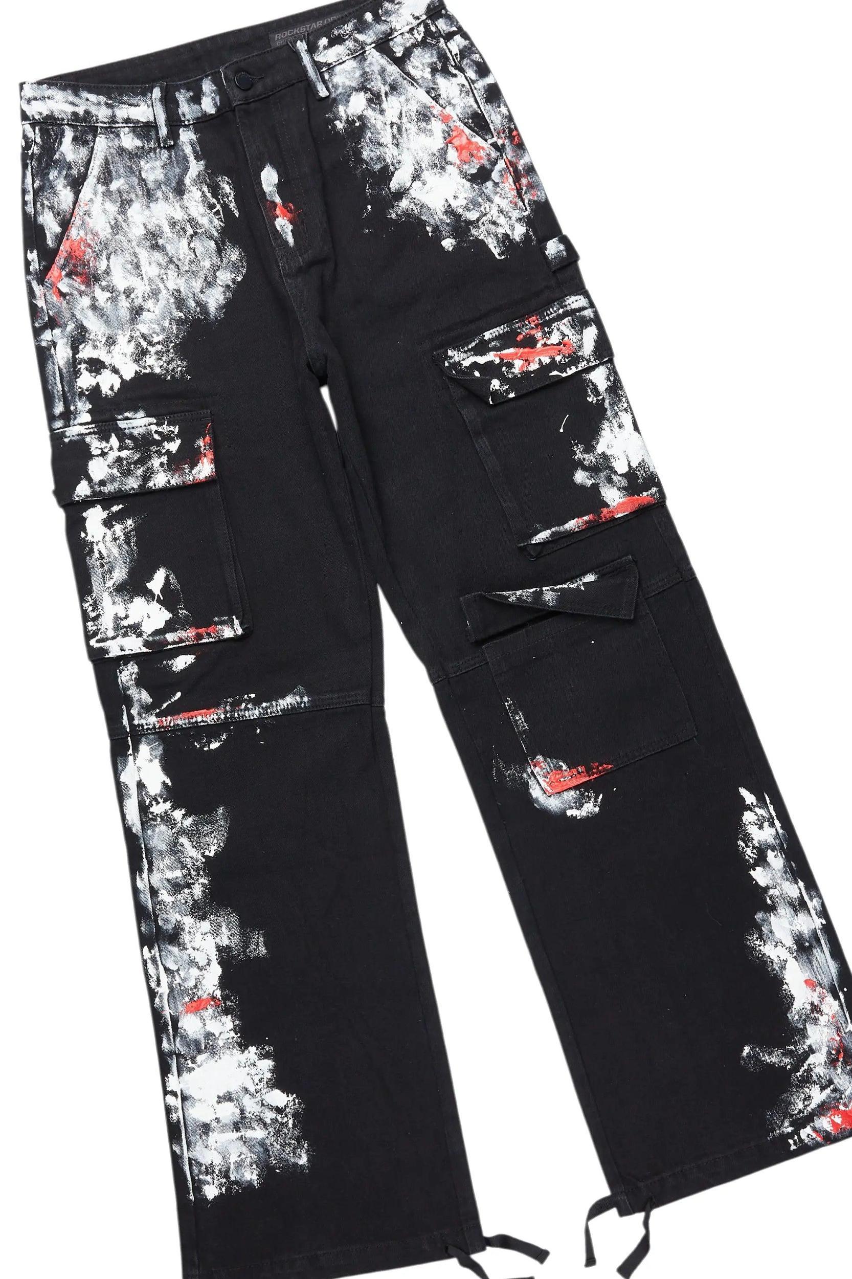 Grill Black Hoodie/Tapestry Jean Bundle Male Product Image