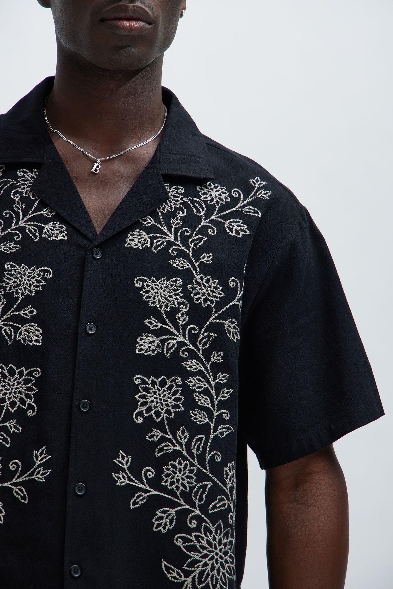 Gardena Embroidered Shirt - Black Product Image