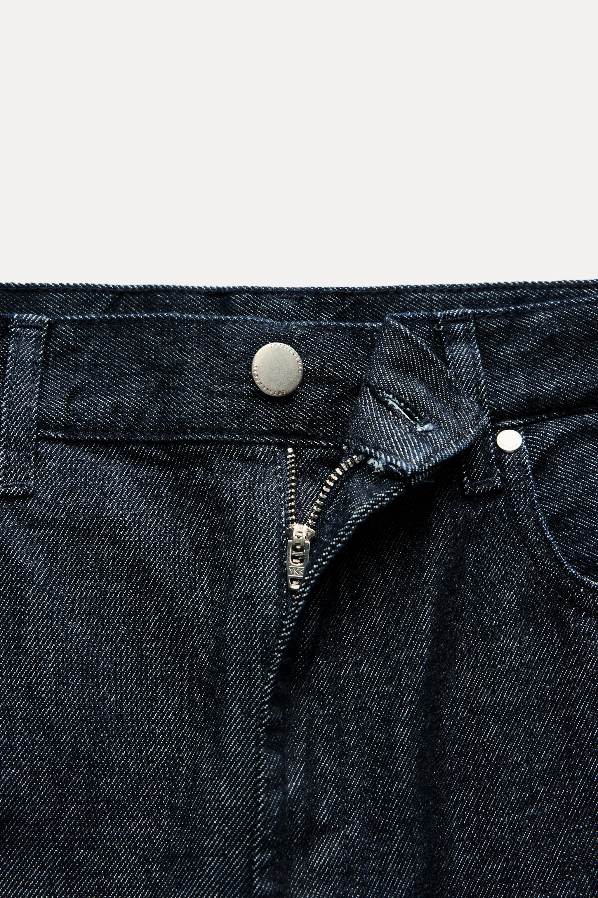 ZIPPERED DENIM TOP ZW COLLECTION Product Image