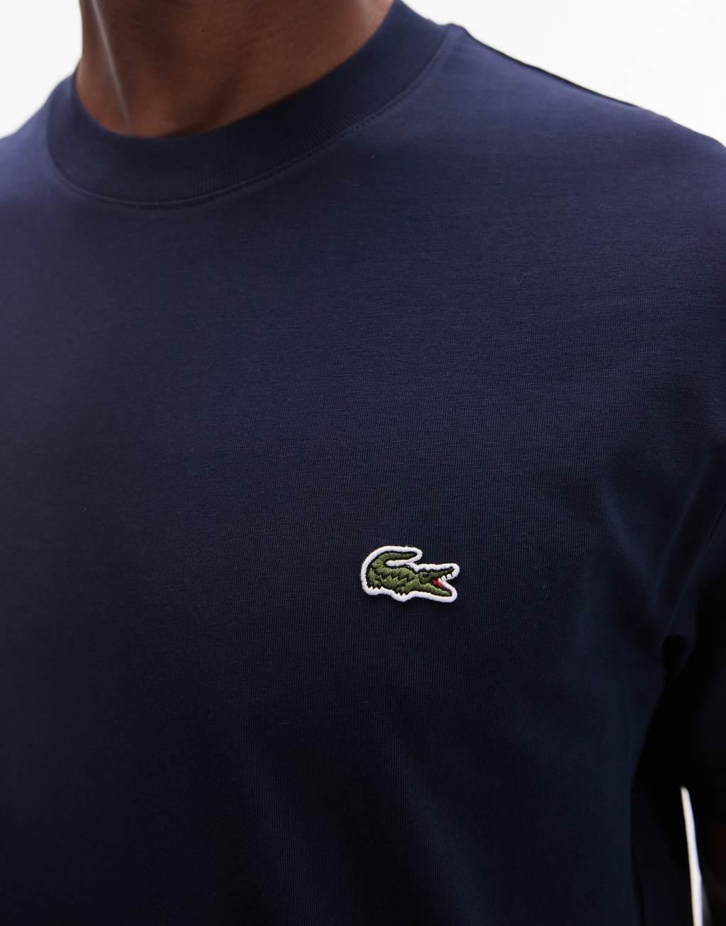Lacoste logo t-shirt in navy Product Image