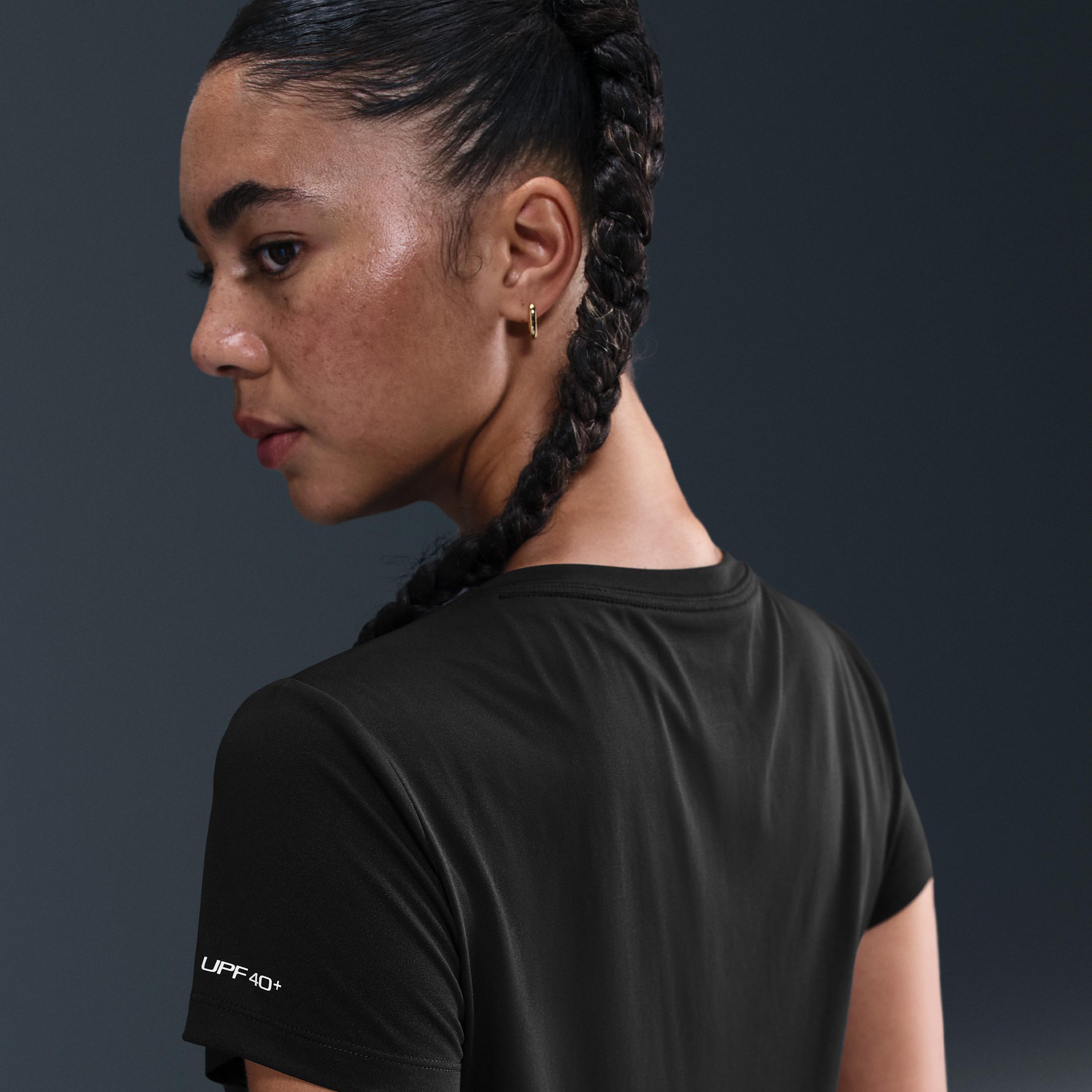 Nike Swim Swoosh Hydroguard Women's Short-Sleeve Top Product Image