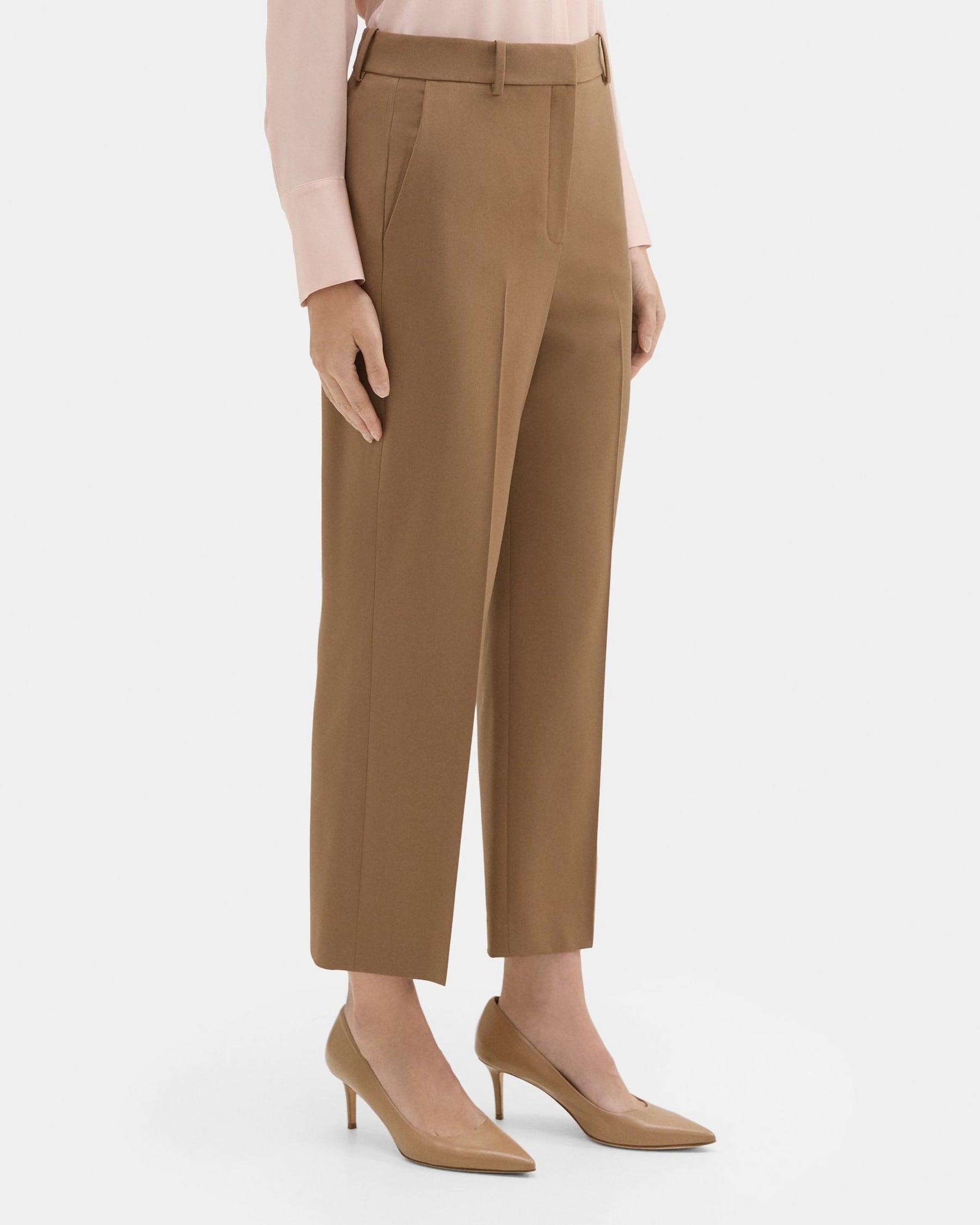 High-Waist Straight Pant in Sevona Stretch Wool Product Image