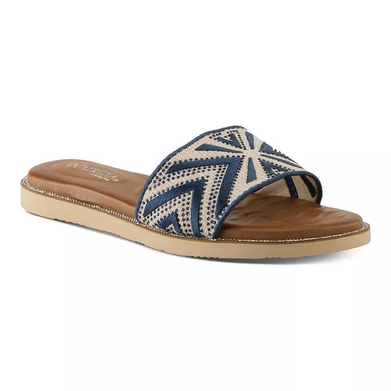 Easy Street Ivey Comfort Women's Platform Slide Sandals, Size: 6.5 XW, Light Blue Product Image