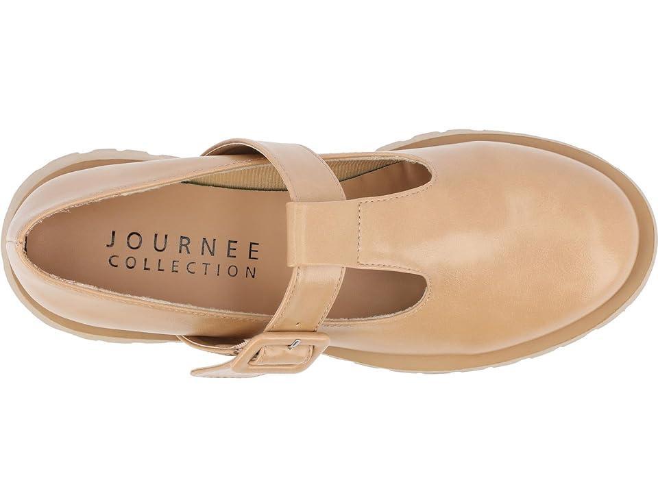 Journee Suvi Tru Comfort Foam Womens Mary Jane Flats Ivory Product Image