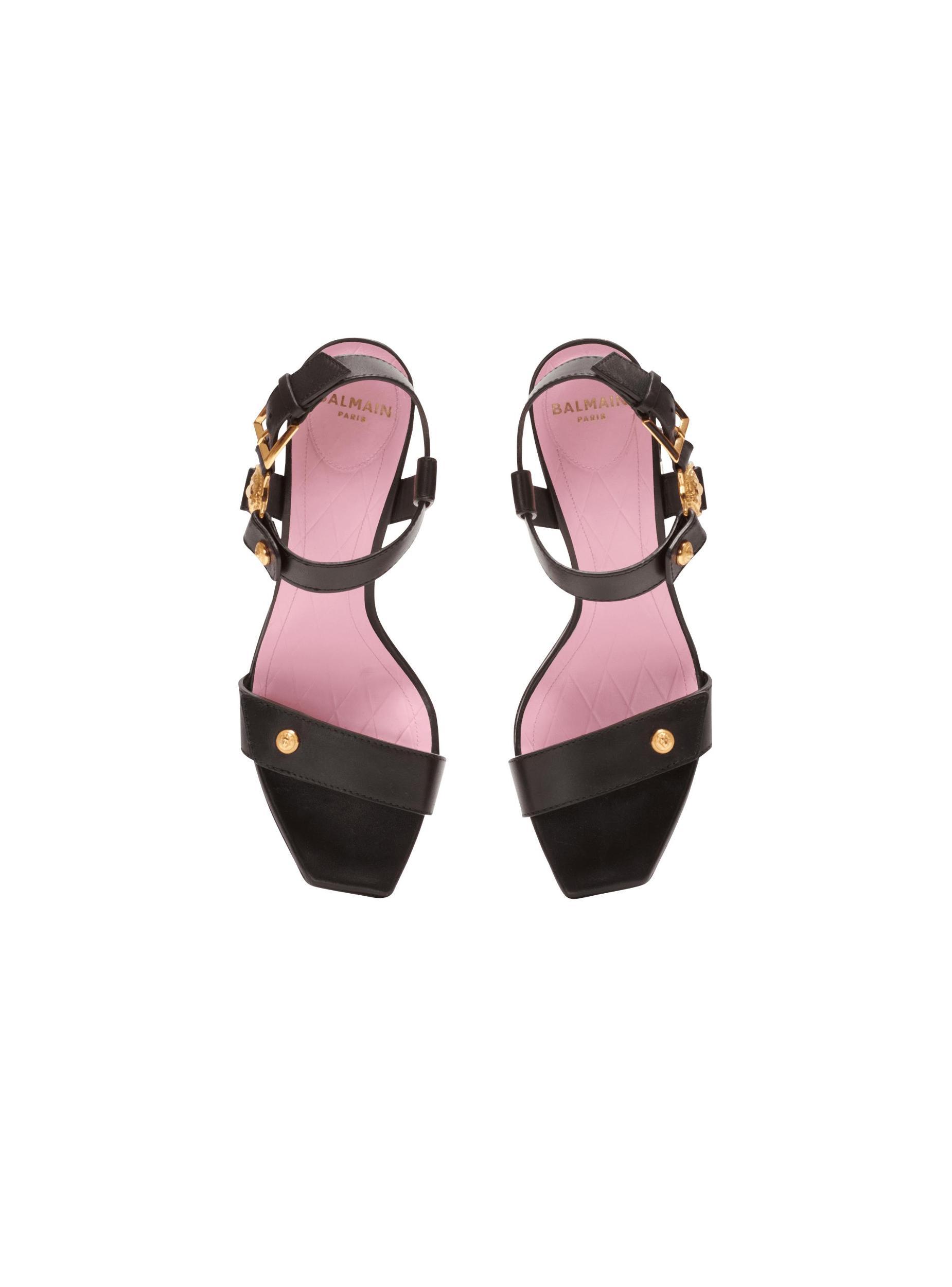 Heeled Eva sandals in calfskin Product Image