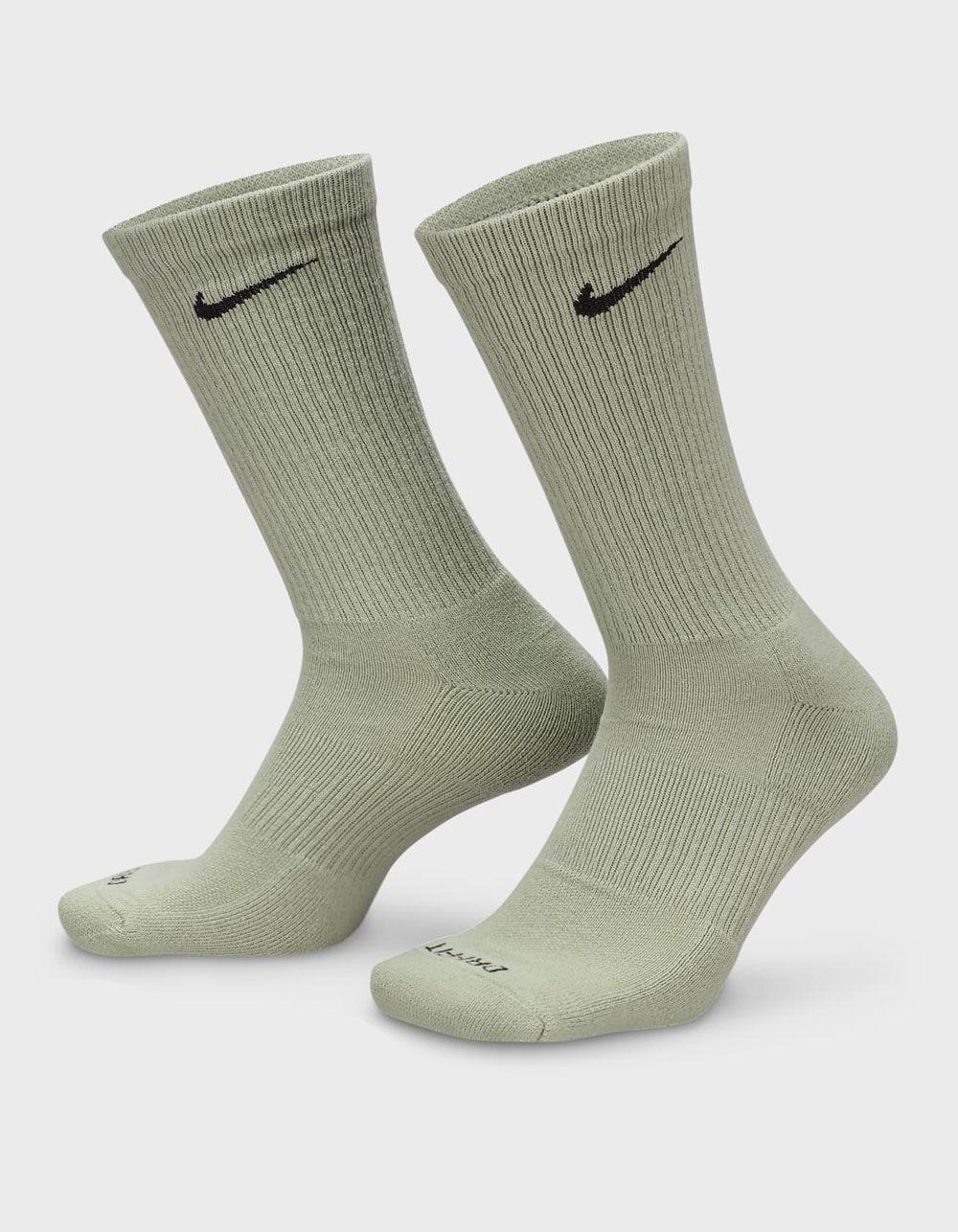 NIKE Everyday Plus 3 Pack Cushioned Crew Socks - BURGUNDY COMBO Product Image