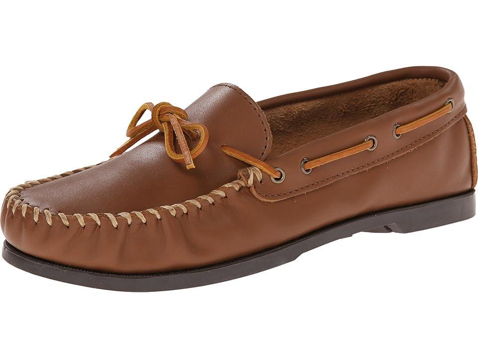 Minnetonka Camp Mocc (Maple Smooth Leather) Men's Slippers Product Image