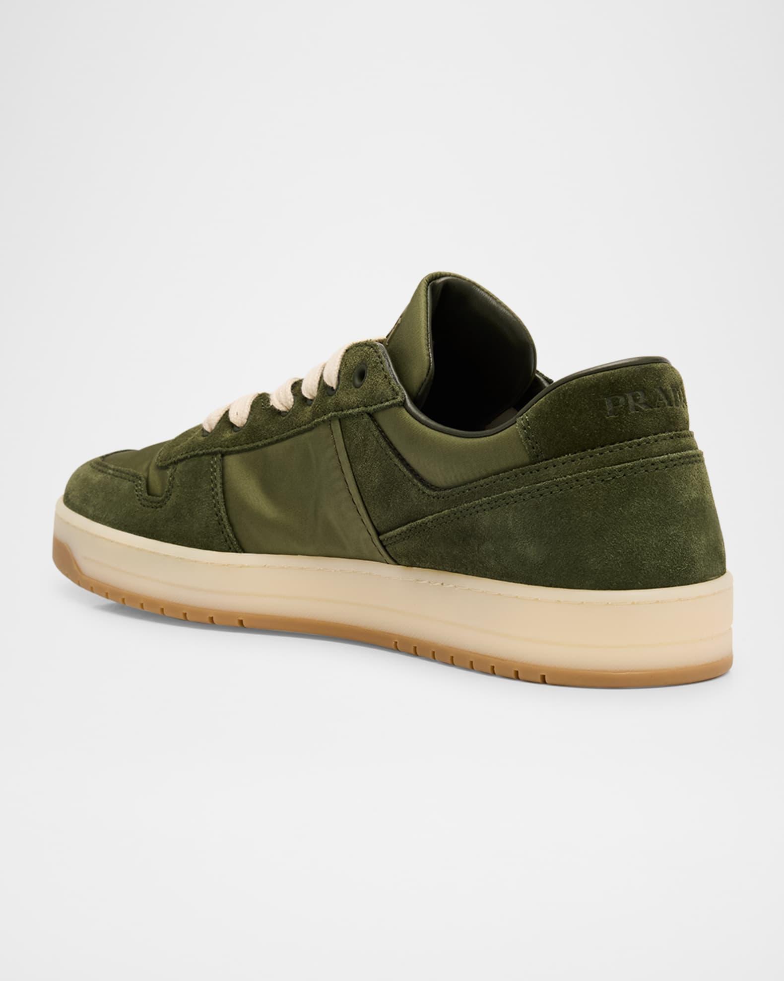 Men's Downtown Nylon and Suede Low-Top Sneakers Product Image