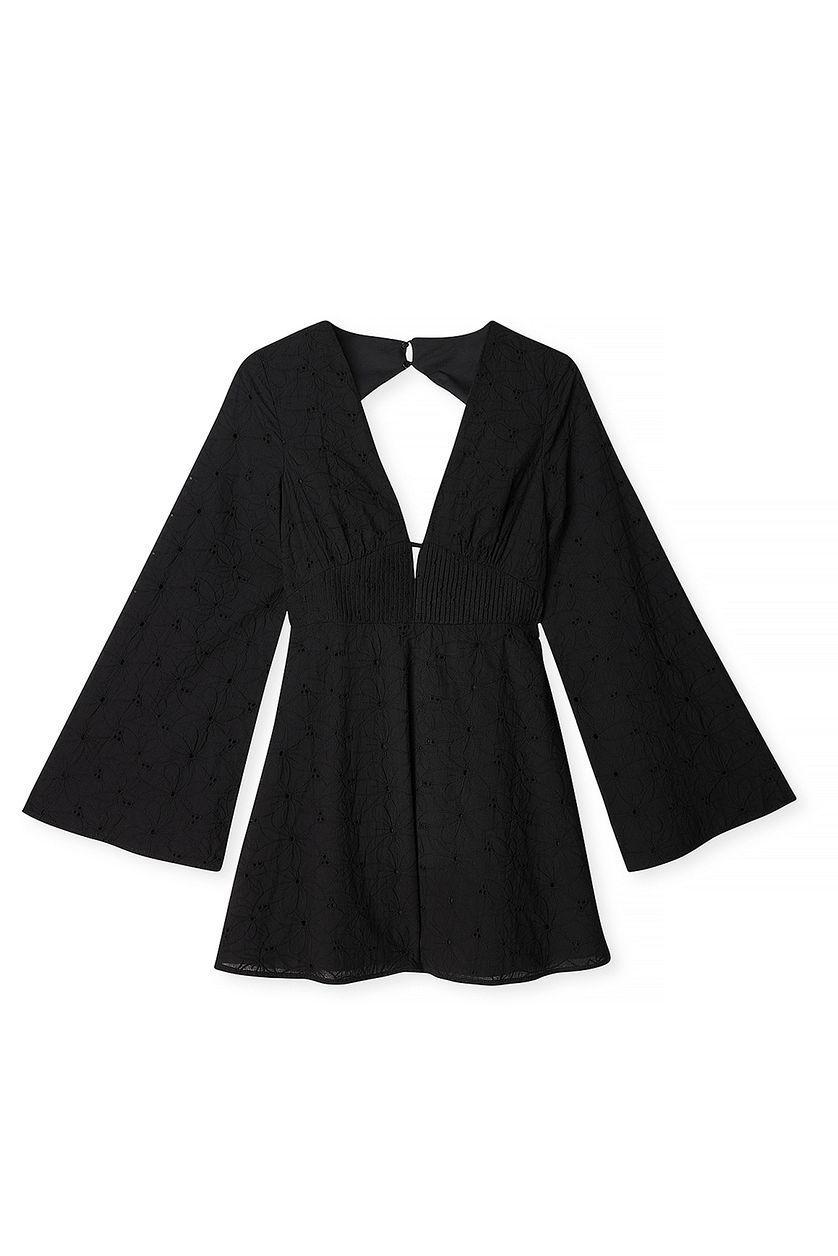 Anglaise Trumpet Sleeve Mini Dress Product Image