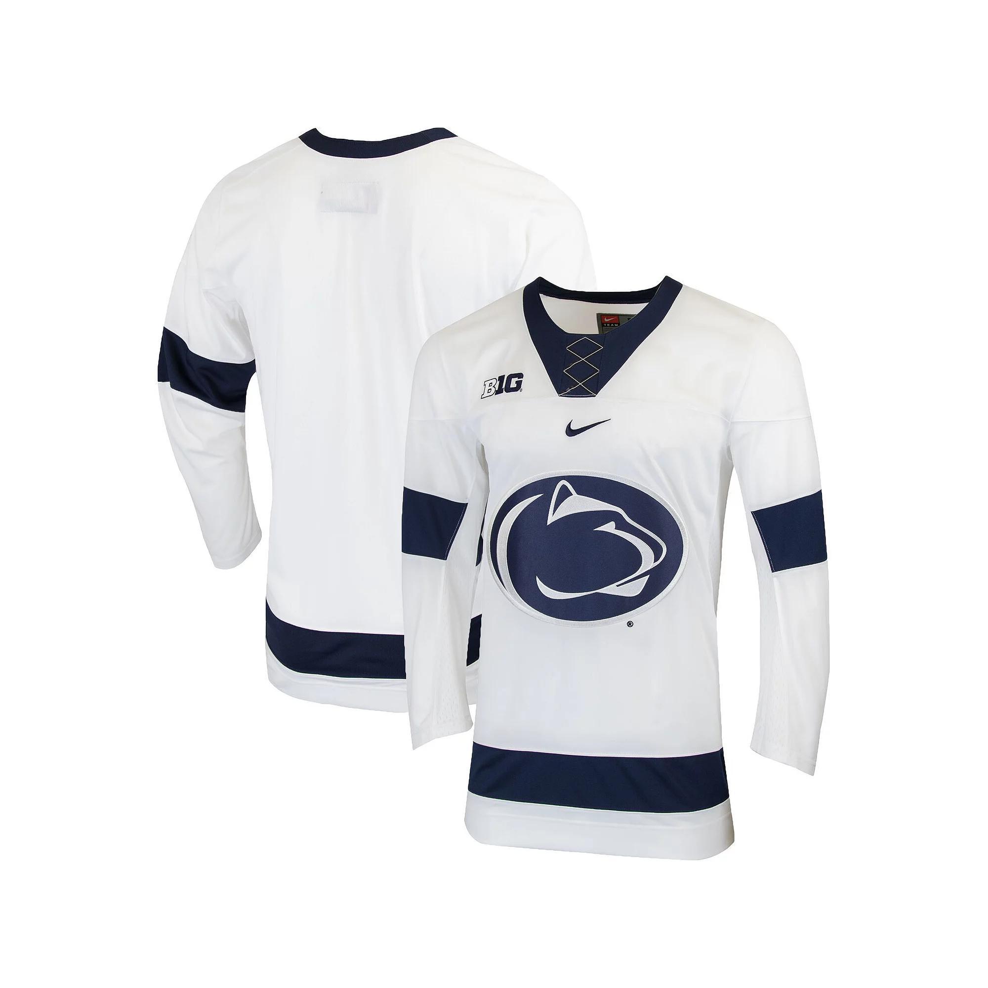 Men's Nike White Penn State Nittany Lions Replica College Hockey Jersey, Size: 2XL Product Image