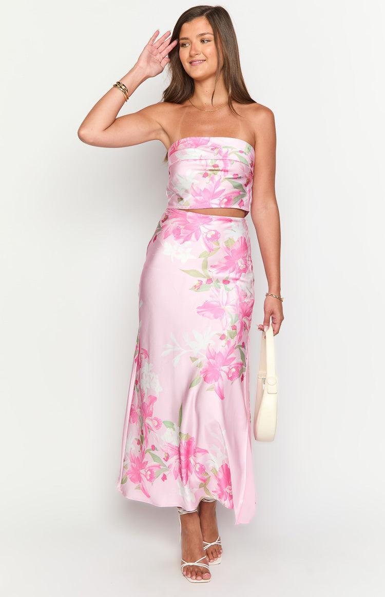 Genevieve Pink Floral Print Top Product Image