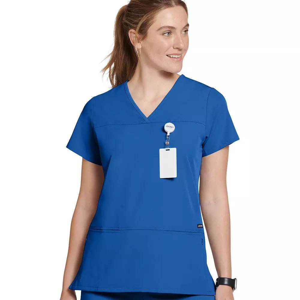Women's Jockey® Scrubs True Fit Crossover V-Neck Top 2299, Size: Small, Royal Product Image