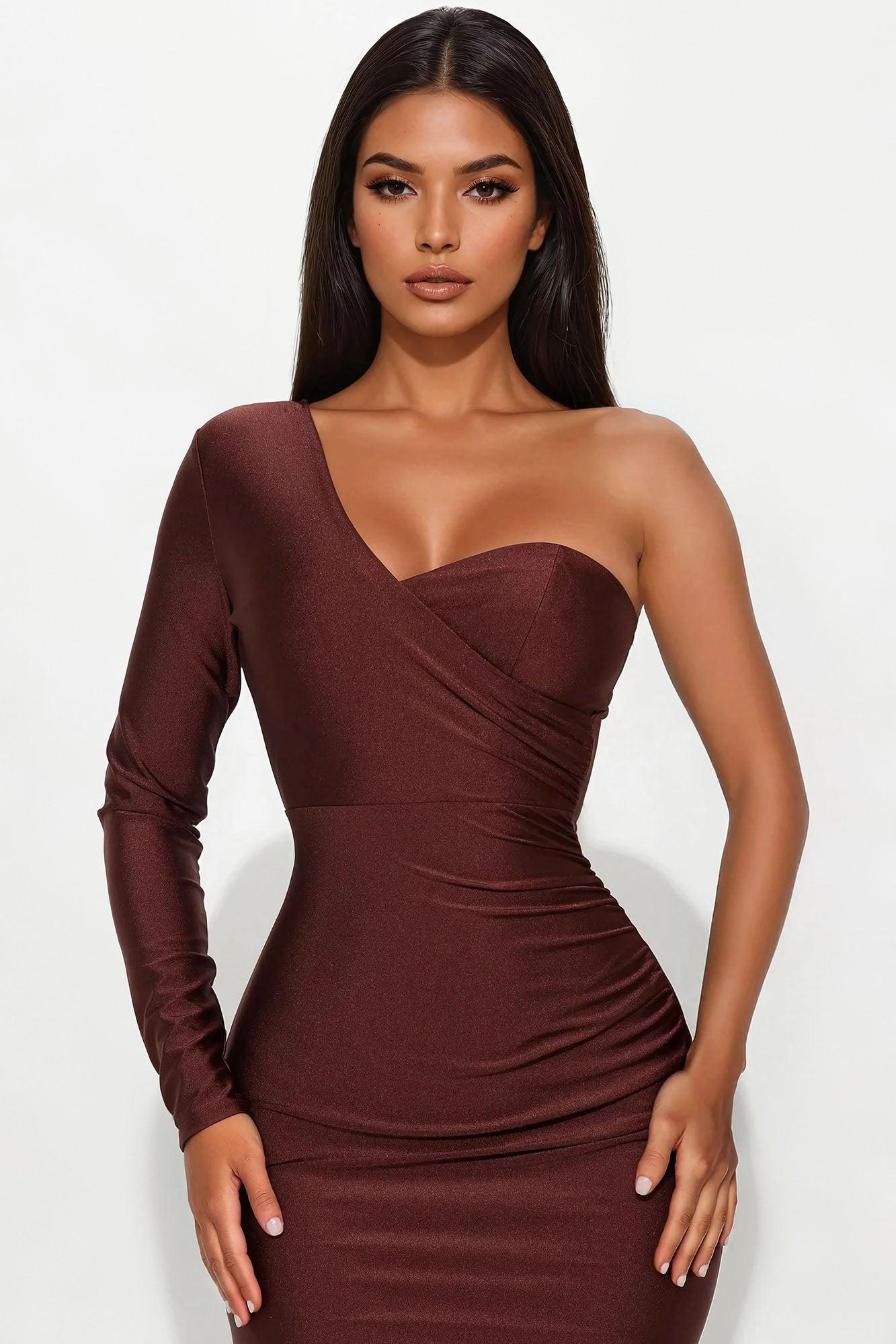 A Forever Love Maxi Dress - Chocolate Female Product Image