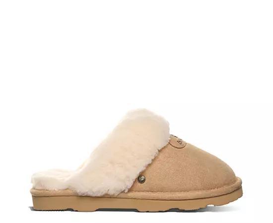 Bearpaw Effie Women's Plush Collar Slippers, Size: 11, Iced Brown Product Image