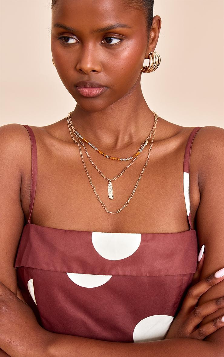 Multi Bead Multi Chain Necklace Product Image