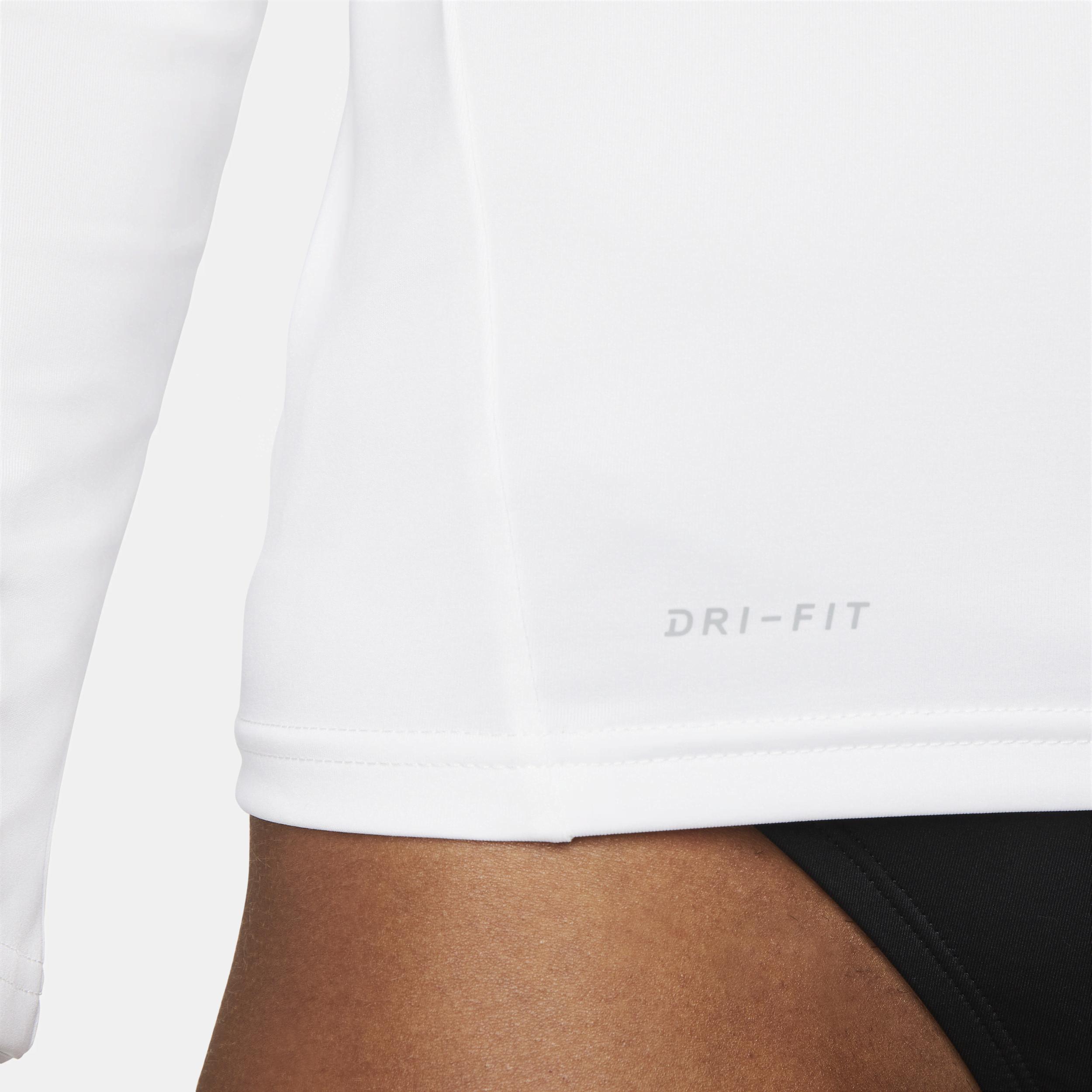 Nike Women's Essential Dri-FIT Long-Sleeve Hydroguard Swim Top (Plus Size) Product Image