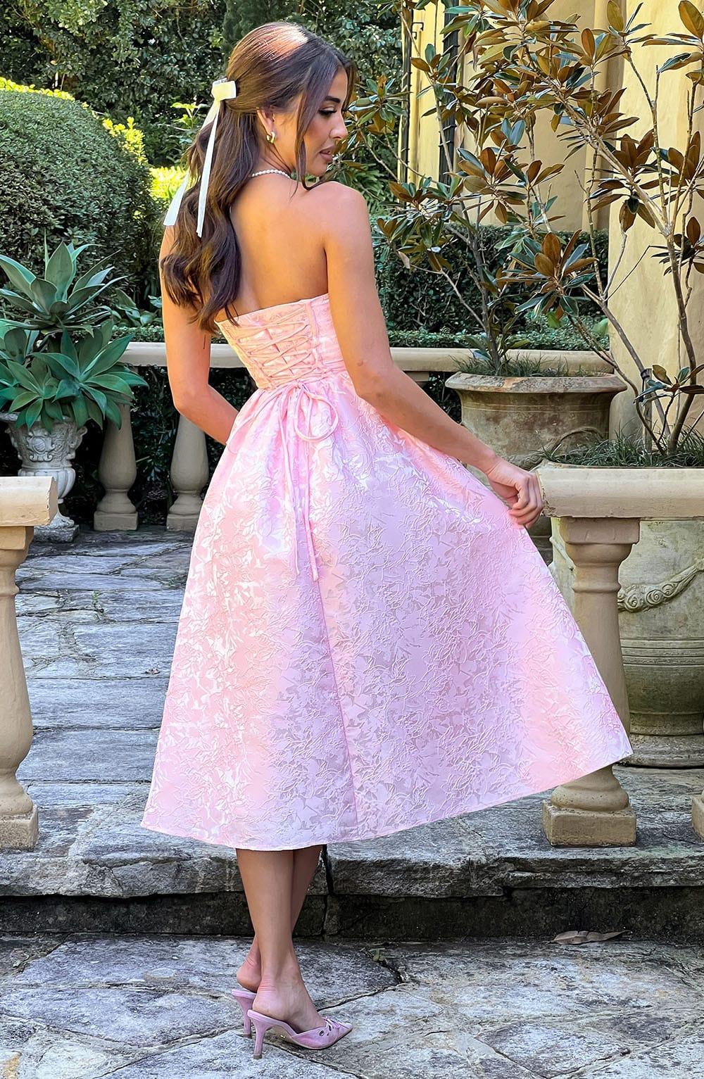 Saoirse Midi Dress - Blush Product Image