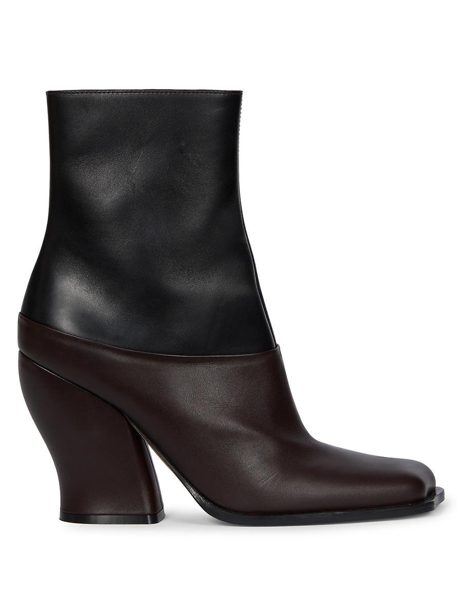 Womens Onda 90MM Colorblocked Leather Booties Product Image